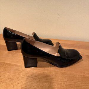 Vicktor & Rolf Squared Toe Patent Leather Loafer